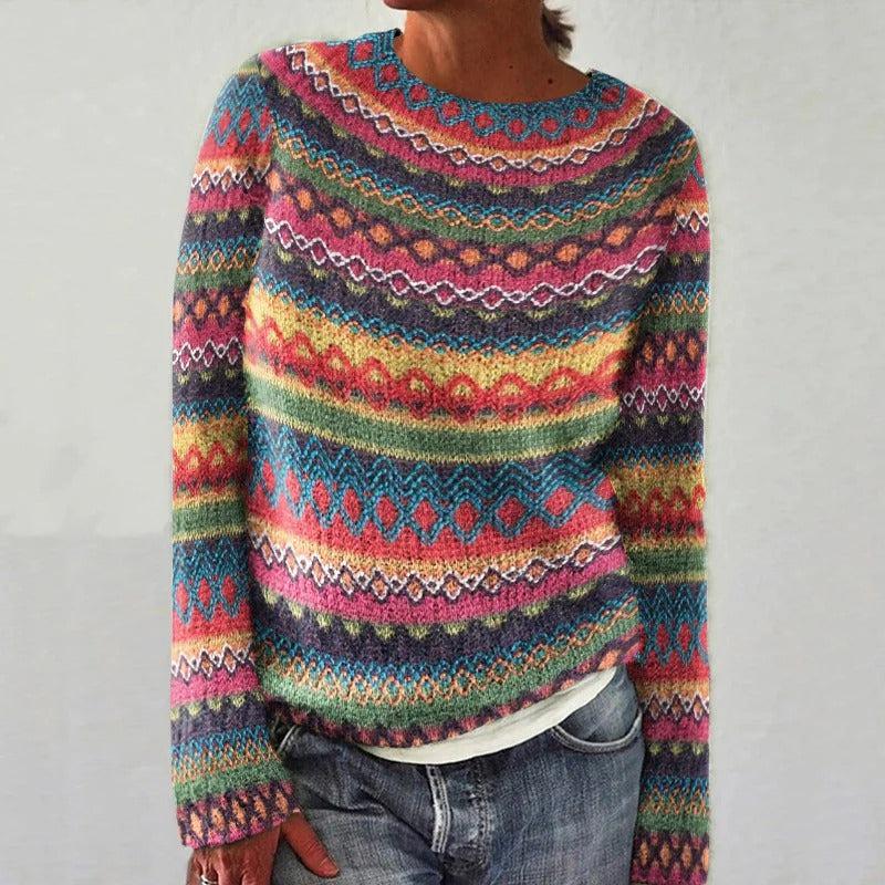 Blaire | Colorful Fair Isle Knit Sweater