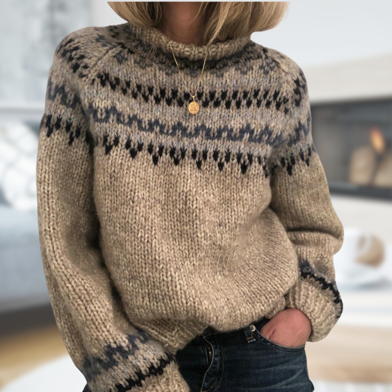 Brielle | Classic Nordic Knit Sweater