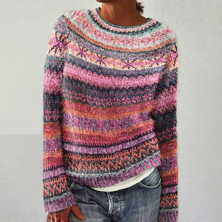 Harper | Vibrant Fair Isle Sweater