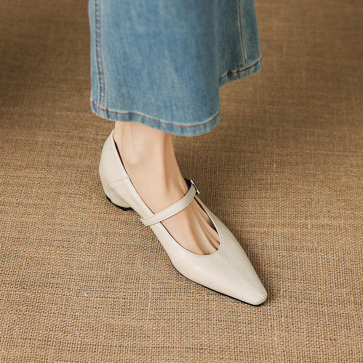 Selma | Pointed-Toe Mary Jane Flat