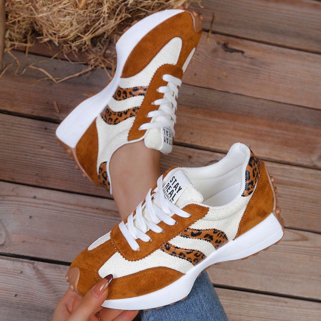 Ella | Leopard Print Sneakers for Women