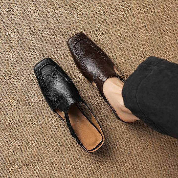 Prudence | Chain-Detail Backless Loafer Mules