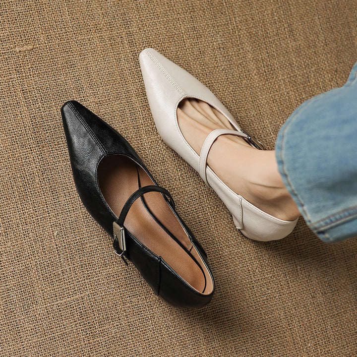 Selma | Pointed-Toe Mary Jane Flat