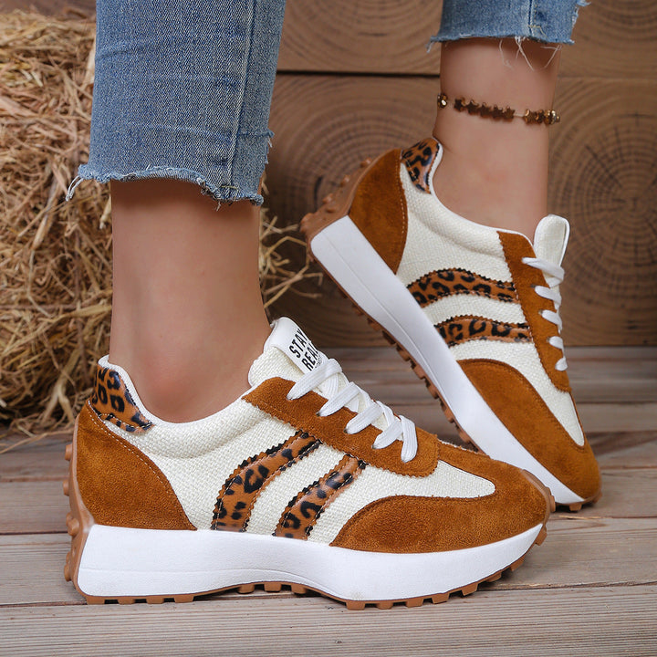 Ella | Leopard Print Sneakers for Women