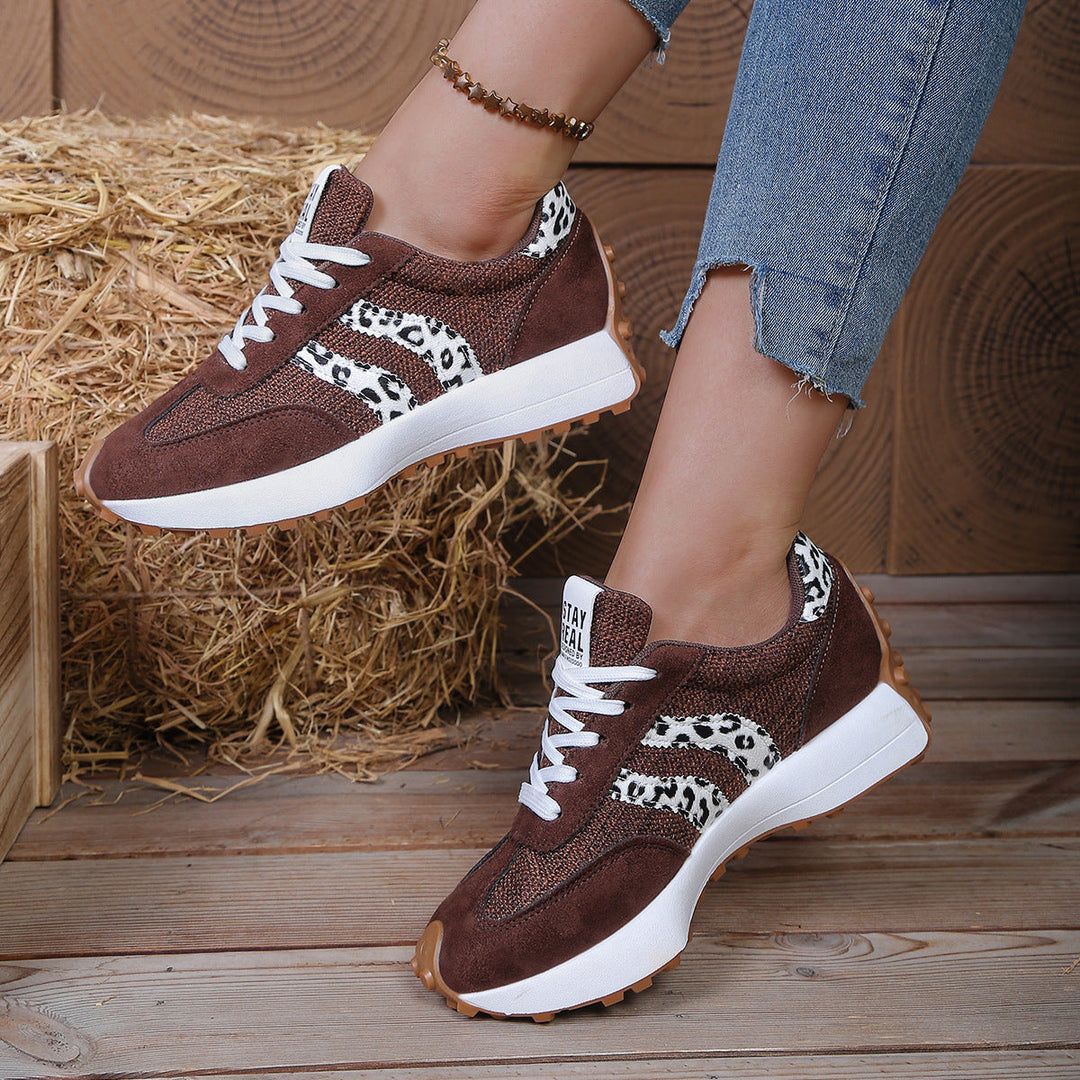Ella | Leopard Print Sneakers for Women