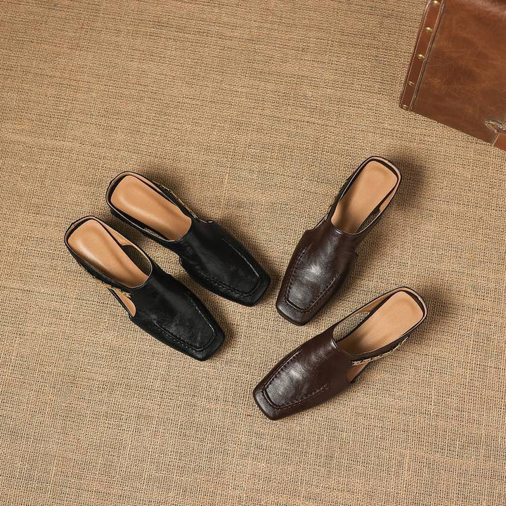 Prudence | Chain-Detail Backless Loafer Mules