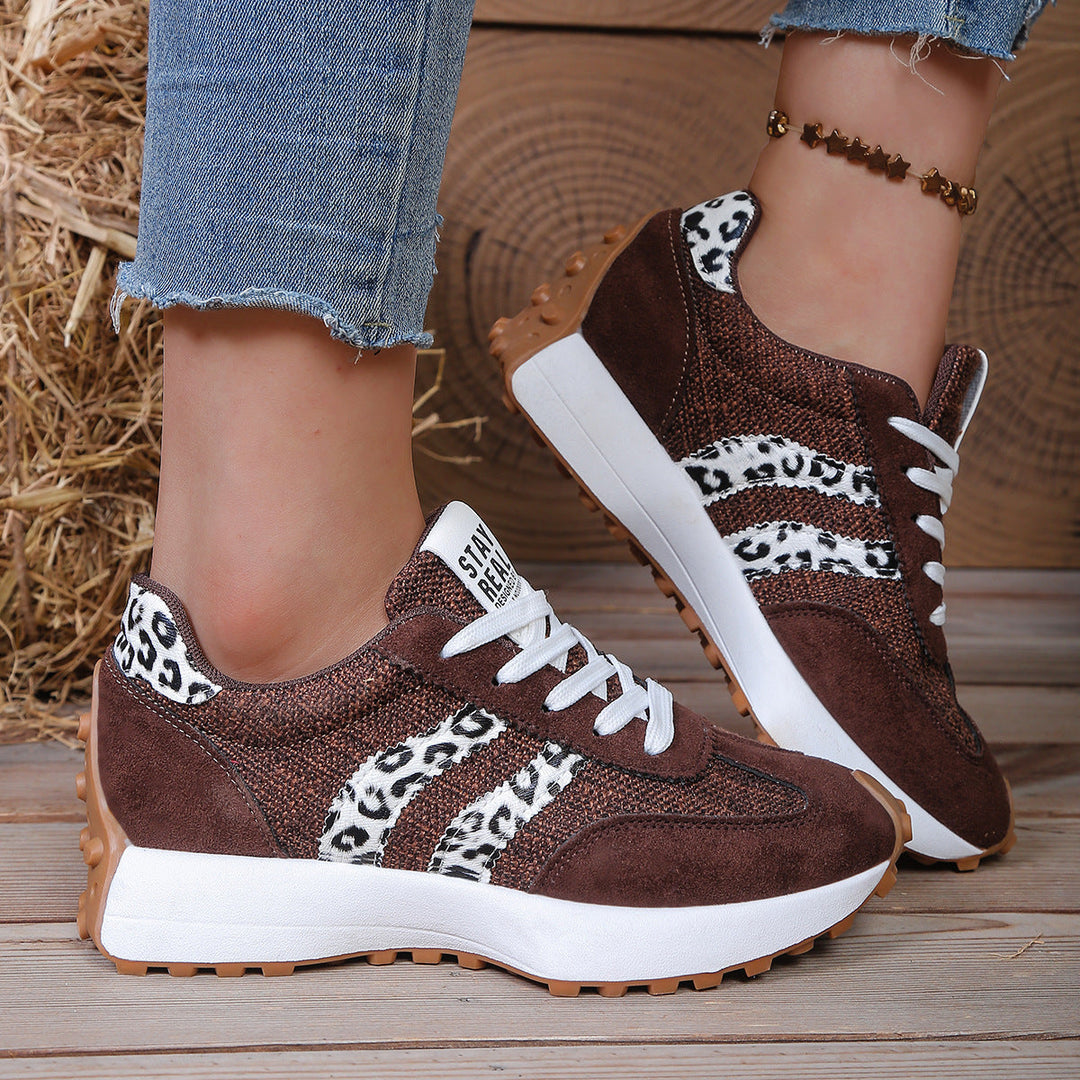 Ella | Leopard Print Sneakers for Women