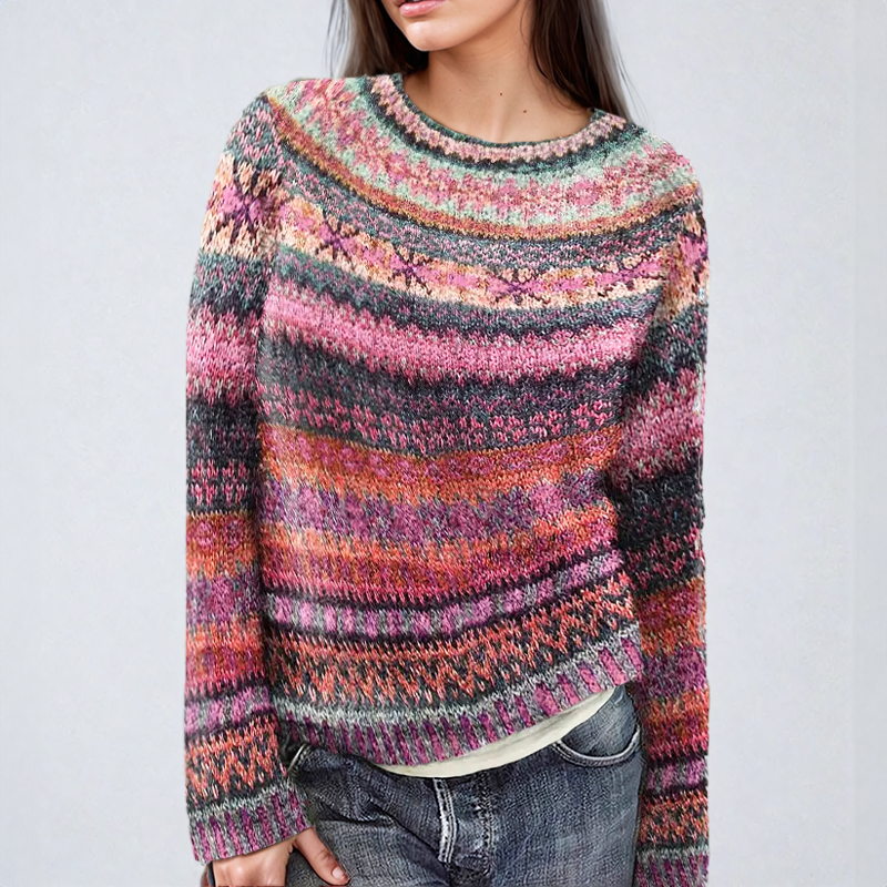 Thalia | Classic Fair-Isle Knit Sweater