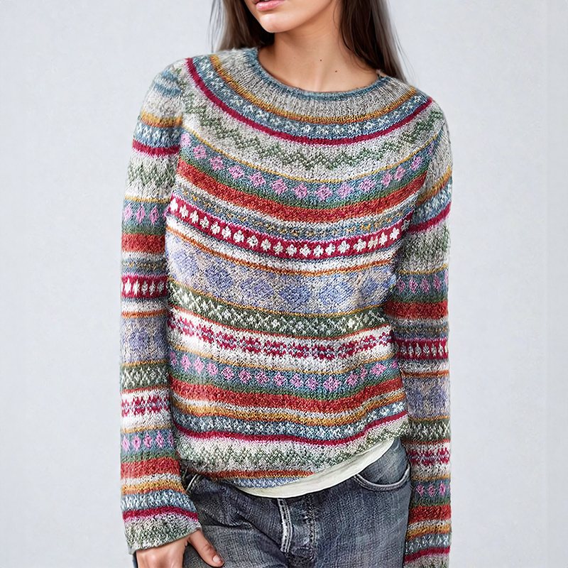Thalia | Classic Fair-Isle Knit Sweater